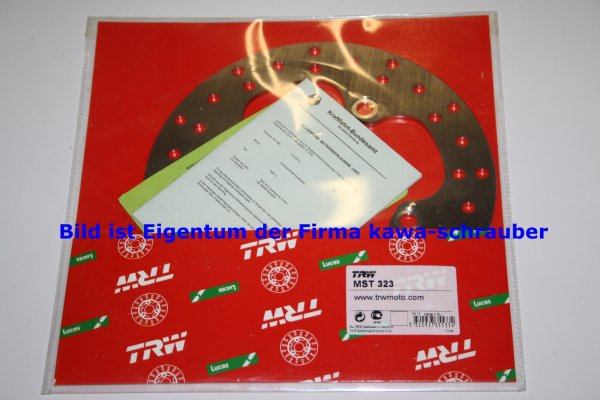 Bremsscheibe hinten von TRW mit ABE für Honda XR400RT Typ NE03 Bj. 1996-2003