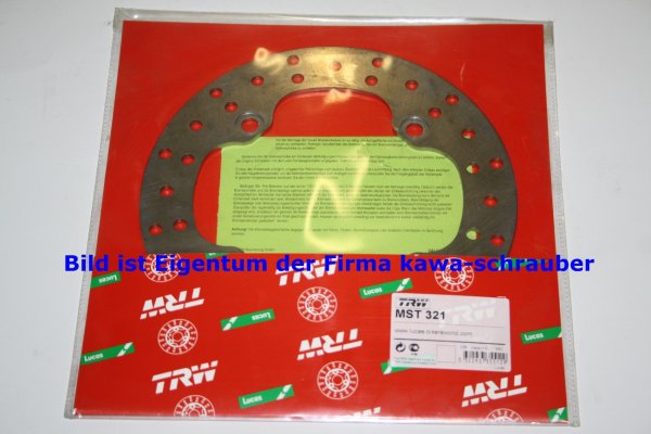 Bremsscheibe hinten von TRW mit ABE für Honda CR500 RE Typ PE02 Bj. 1989-2001
