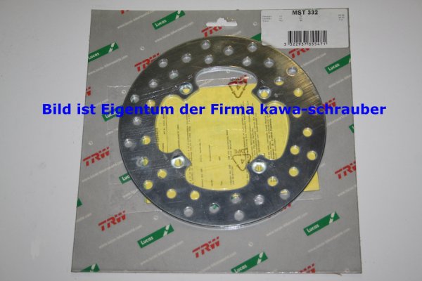 Bremsscheibe hinten von TRW mit ABE für Kawasaki KX80 Typ KX80N