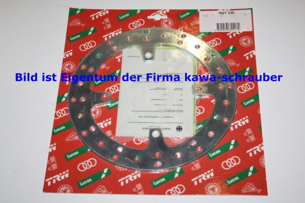 Bremsscheibe hinten von TRW mit ABE für Kawasaki KX125 Typ KX125M Bj. 2003-2008