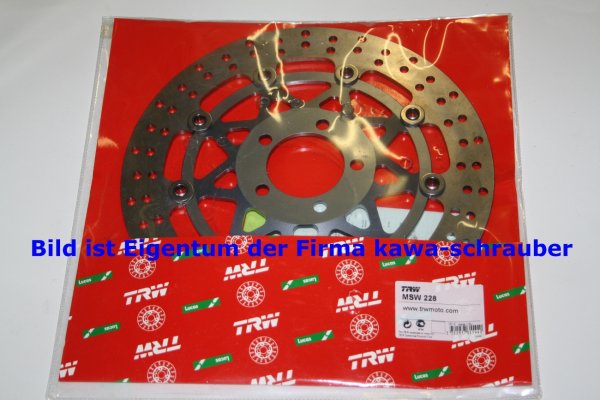 Bremsscheibe vorne von TRW mit ABE für Kawasaki ZX6R ZX-6R Ninja Typ ZX600G Bj. 1998-1999