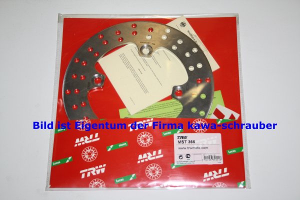 Bremsscheibe hinten von TRW mit ABE für Kawasaki KLE650 Versys ab Bj. 2007 ohne ABS