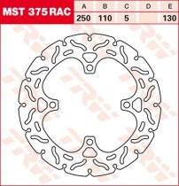 Bremsscheibe hinten von TRW mit ABE für Kawasaki Z750 Zyp ZR750L Bj. ab 2007 mit ABS
