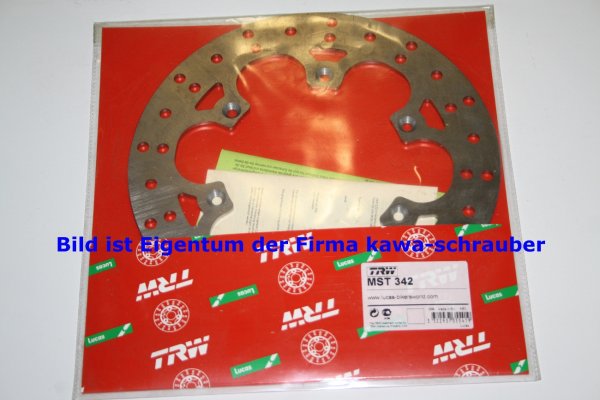 Bremsscheibe hinten von TRW mit ABE für Suzuki RM125 Typ RF13A Bj. 1999-2005
