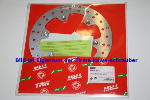 Bremsscheibe hinten von TRW mit ABE für Suzuki RM250 Typ RJ14A Bj. 1988-1998