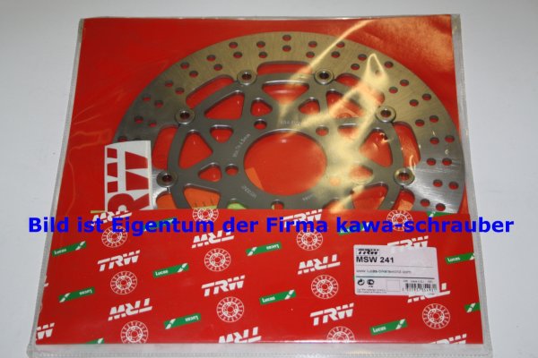 Bremsscheibe vorne von TRW mit ABE für Suzuki GSXR600R GSX-R 600 R Typ WVB2 Bj. 2004-2005