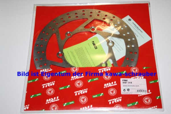 Bremsscheibe vorne von TRW mit ABE für Suzuki DR650SE Typ SP46B Bj. 1996-2000
