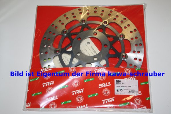Bremsscheibe vorne von TRW mit ABE für Suzuki GSX-R 750 GSXR750 Typen GR77A / GR77B Bj. 1988-1989