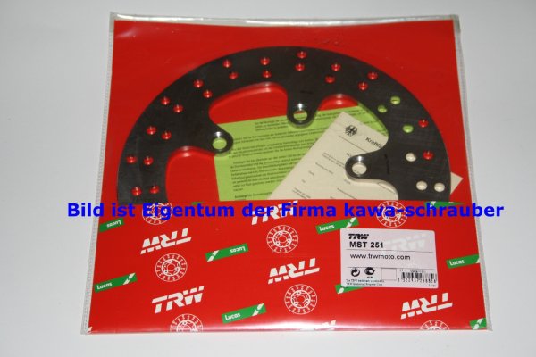 Bremsscheibe hinten von TRW mit ABE für Suzuki GSX-R 1300 GSXR1300 Hayabusa Typ WVA1 Bj. 1999-2006
