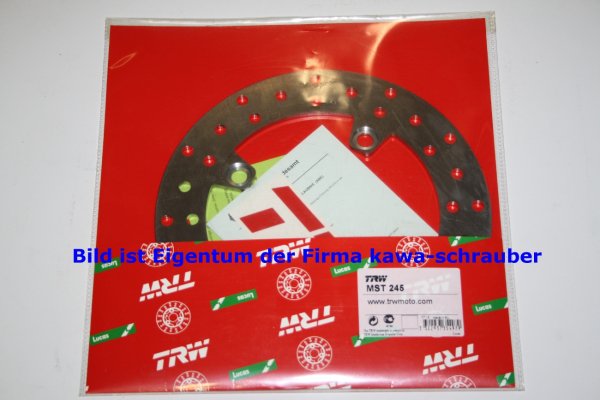 Bremsscheibe hinten von TRW mit ABE für Triumph 600 Speed Four Typ 806LB