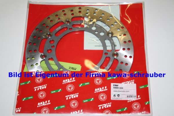 Bremsscheibe vorne von TRW mit ABE für Yamaha DT125X Typ DE06