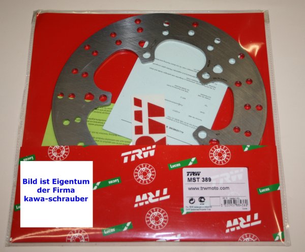 Bremsscheibe hinten von TRW mit ABE für Yamaha YZF125R Typ RE06 Bj. ab 2008