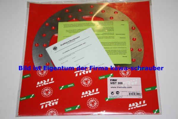 Bremsscheibe vorne von TRW mit ABE für Yamaha TT600R Typ 4LW Bj. 1984-1992