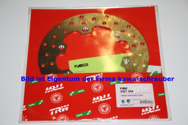 Bremsscheibe hinten von TRW mit ABE für Yamaha WR250 Typen 3RB / 4DC / 4JW Bj. 1990-1997