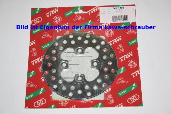 Bremsscheibe vorne von TRW mit ABE für Yamaha YFZ450 Bj. 2004-2010