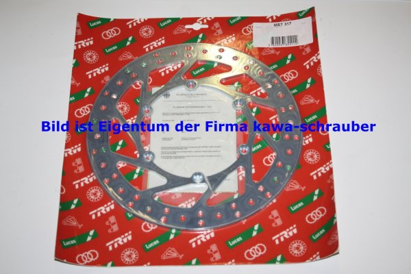 Bremsscheibe vorne von TRW mit ABE für Yamaha TT600S Typen 4LW / 4GV / 5CH Bj. 1993-2003