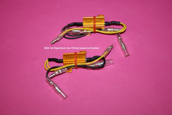 Paar universal Widerstand Blinkerwiderstand 25W 25 Watt 6,8 Ohm