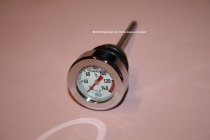 Harley Davidson HD FXSTB1340 Bad Boy Ölthermometer Direktmesser Öl Temperatur Anzeiger verchromt extern
