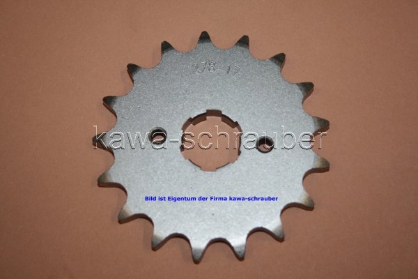 22x25 Ritzel vorne 530 17 Zähne