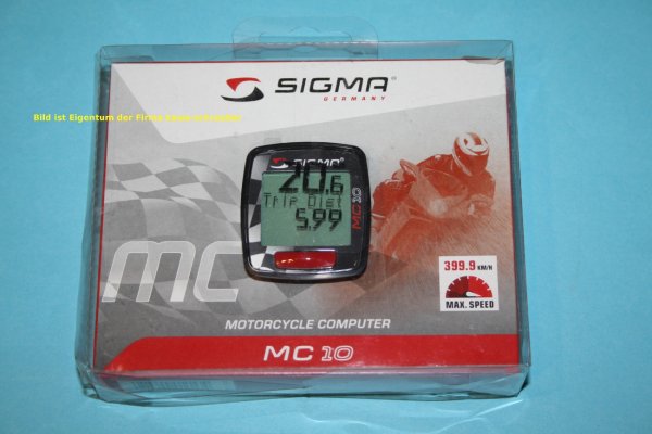 SIGMA MC10 Motorrad Bordcomputer / Tacho bis 399 km/h