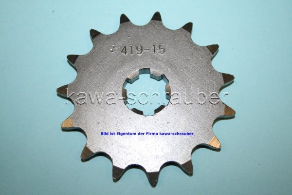 18x22 Ritzel vorne 525 15 Zähne