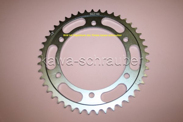 Kettenblatt / Ritzel hinten 160mm Lochkreis 6-Loch Nabe 140 532 45 Zähne