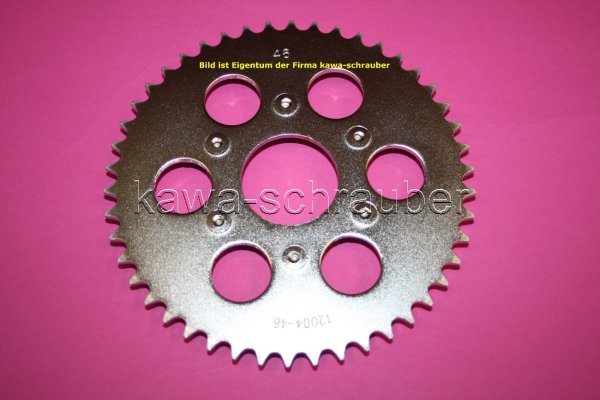 Kettenblatt / Ritzel hinten 85mm Lochkreis 5-fach Bolzen 415 46 Zähne