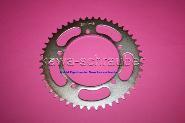 Kettenblatt / Ritzel hinten 120mm Lochkreis 5-Loch 415 46 Zähne