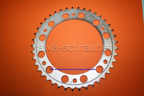 Kettenblatt / Ritzel hinten 168mm Lochkreis 6-Loch Nabe 140mm 525 41 Zähne