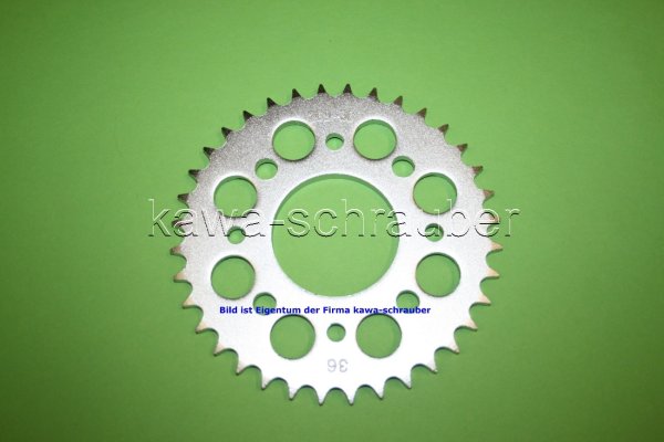 Kettenblatt / Ritzel hinten 90mm Lochkreis 4-Loch Nabe 58mm 428 36 Zähne