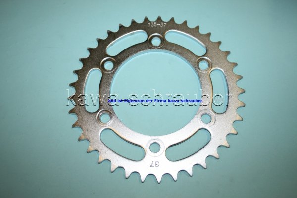 Kettenblatt / Ritzel hinten 124mm Lochkreis 6-Loch Nabe 100mm 520 37 Zähne