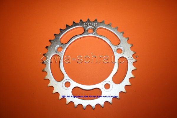 Kettenblatt / Ritzel hinten 124mm Lochkreis 5-Loch Nabe 100mm 525 35 Zähne