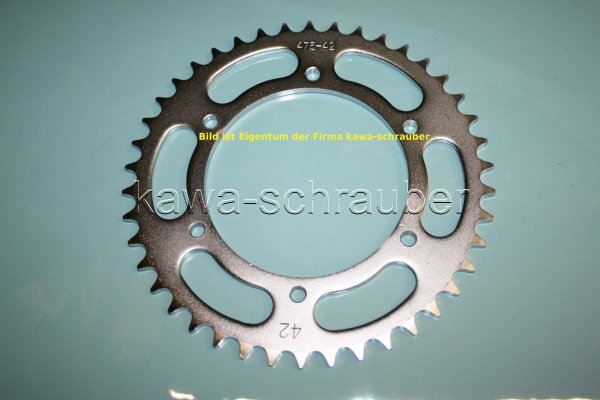 Kettenblatt / Ritzel hinten 140mm Lochkreis 6-Loch Nabe 120mm 520 42 Zähne