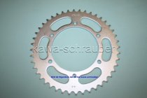 Kettenblatt / Ritzel hinten 140mm Lochkreis 6-Loch Nabe 120mm 520 44 Zähne