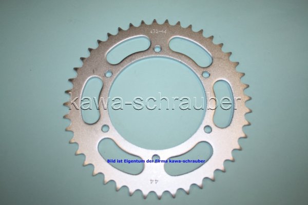 Kettenblatt / Ritzel hinten 140mm Lochkreis 6-Loch Nabe 120mm 520 44 Zähne