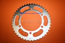 Kettenblatt / Ritzel hinten 140mm Lochkreis 6-Loch Nabe 120mm 525 44 Zähne