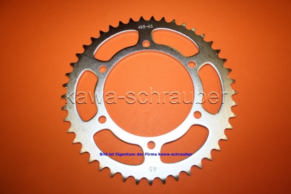 Kettenblatt / Ritzel hinten 140mm Lochkreis 6-Loch Nabe 120mm 525 45 Zähne