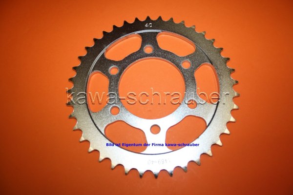 Kettenblatt / Ritzel hinten 104mm Lochkreis 6-Loch Nabe 80mm 525 40 Zähne