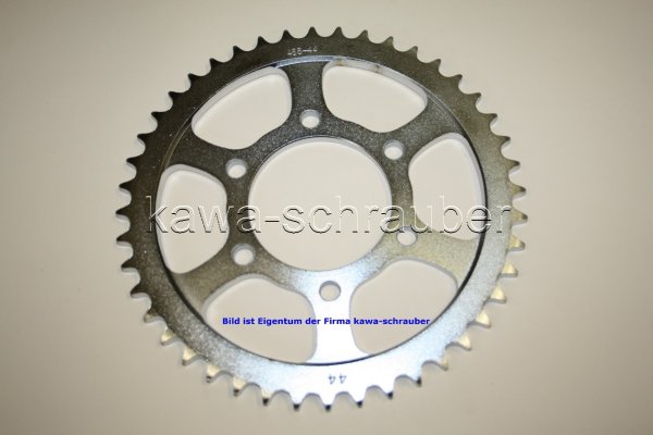 Kettenblatt / Ritzel hinten 104mm Lochkreis 6-Loch Nabe 80mm 530 44 Zähne