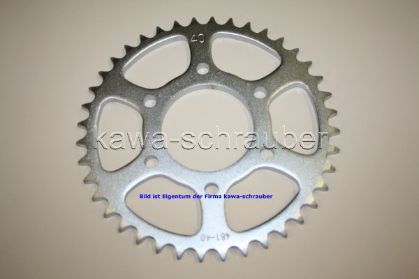 Kettenblatt / Ritzel hinten 104mm Lochkreis 6-Loch Nabe 74mm 530 40 Zähne