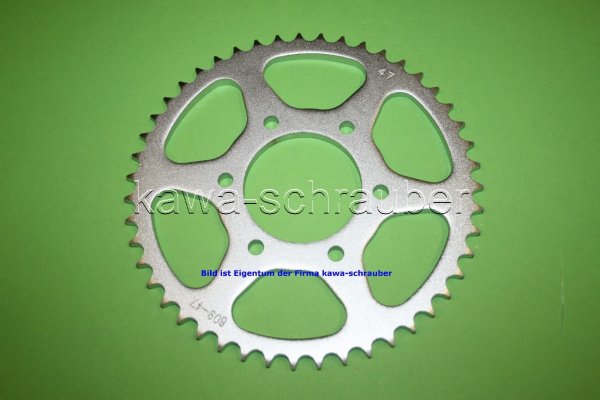 Kettenblatt / Ritzel hinten 84mm Lochkreis 6-Loch Nabe 64mm 428 47 Zähne