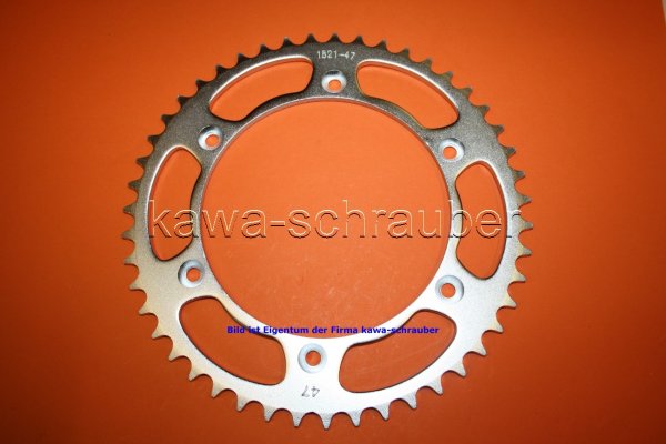 Kettenblatt / Ritzel hinten 170mm Lochkreis 6-Loch Nabe 148mm 525 47 Zähne