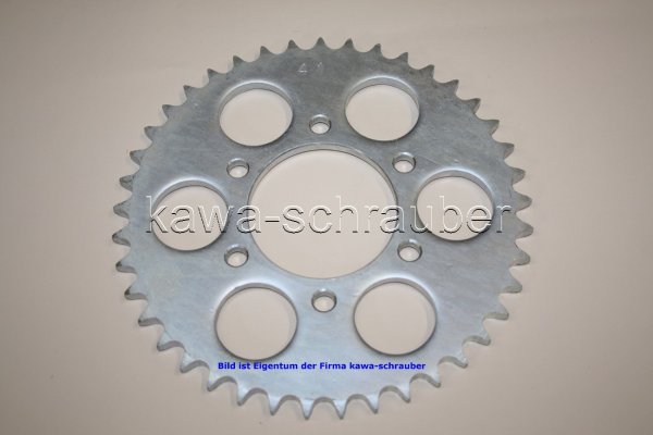 Kettenblatt / Ritzel hinten 100mm Lochkreis 6-Loch Nabe 76mm 530 41 Zähne