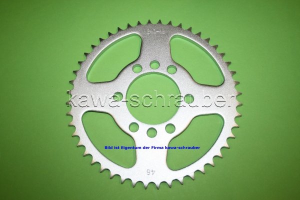 Kettenblatt / Ritzel hinten 80mm Lochkreis 8-Loch Nabe 62mm 428 48 Zähne