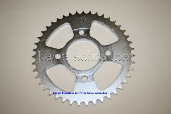 Kettenblatt / Ritzel hinten 110mm Lochkreis 4-Loch Nabe 74mm 530 43 Zähne