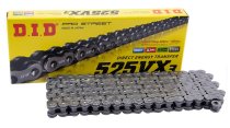 DID Antriebskette Kette 525VX3 X-Ring Profi-Motorradkette schwarz-schwarz
