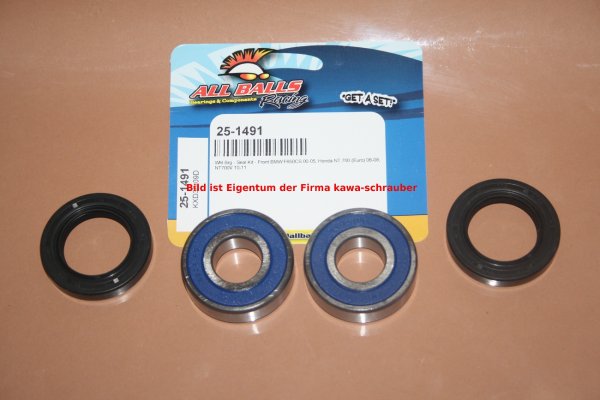 All Balls Radlager Satz Radlagersatz vorne front Vorderrad BMW F650 CS Scarver Bj. 2000-2005