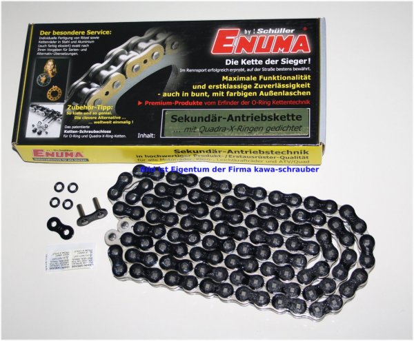 ENUMA Antriebskette Kette 520MVXZ-2 Farbe schwarz mit X-Quad-Ringen super verstärkt