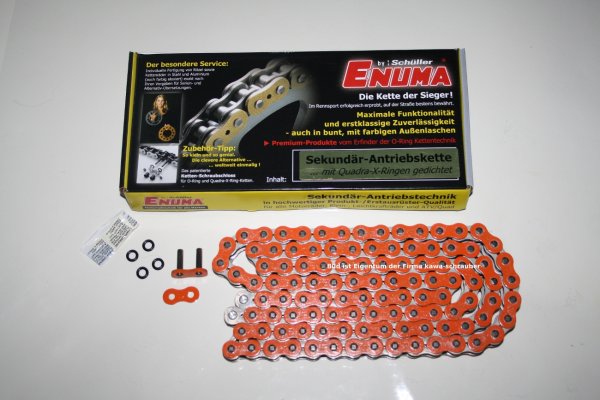 ENUMA Antriebskette Kette 530MVXZ-2 Farbe orange mit X-Quad-Ringen super verstärkt