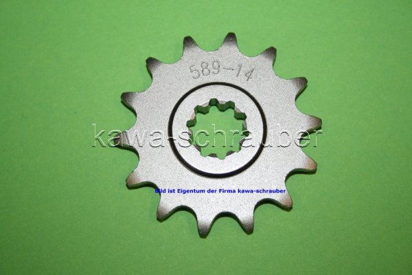 Ritzel vorne 14 Zähne Aprilia RS80 415er Kettenteilung (Standard Übersetzung)